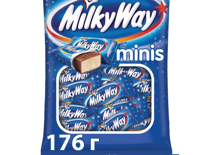 Шоколадные батончики MILKY WAY "Minis", 176 г, 2262
