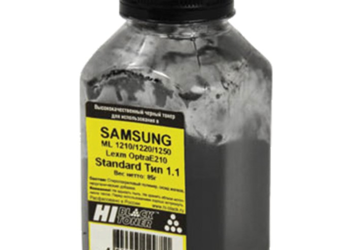 Тонер Hi-Black для Samsung ML-1210/1220/1250/OptraE210, Standard, Тип 1.8, Bk, 85 г, банка, 98036803
