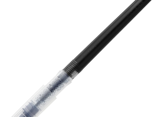 Стержень-роллер UNI-BALL (Япония), 125 мм, ЧЕРНЫЙ, узел 0,8 мм, линия письма 0,6 мм, UBR-90(08)BLACK