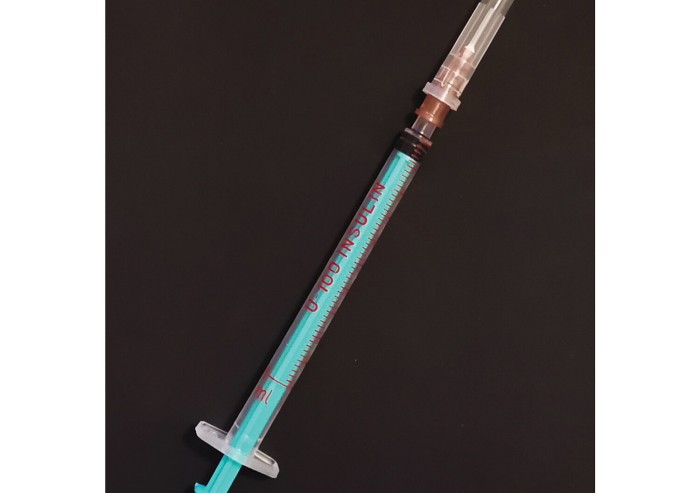 Шприц инсулиновый ЕЛЕЦ, U-100, КОМПЛЕКТ 1250 шт. гофрокороб, игла съемная 0,4х12 - 26G