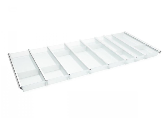 Лоток для столовых приборов Cuisio Pro, белый, ширина фасада 1200 мм для ящика Blum Tandembox 500