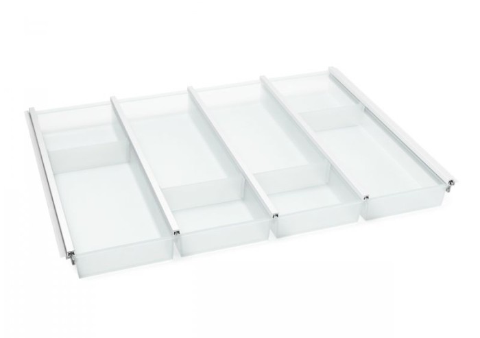 Лоток для столовых приборов Cuisio Pro, белый, ширина фасада 700 мм для ящика Hettich Innotech 470