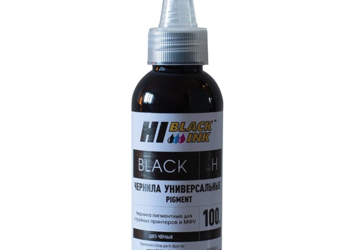 Чернила HI-BLACK для HP (Тип H) универсальные, черные 0,1 л, пигментные, 150701039930U