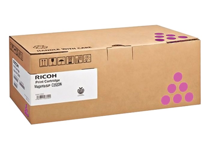 Тонер-картридж RICOH (407385) Ricoh SP C352DN, пурпурный, ресурс 7000 стр., оригинальный