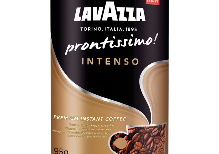 Кофе молотый в растворимом LAVAZZA "Prontissimo Intenso", сублимированный, 95 г, жестяная банка, 5331
