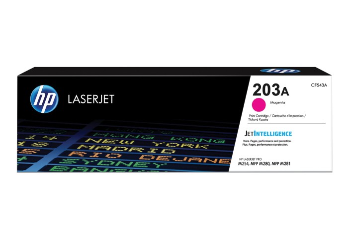 Картридж лазерный HP (CF543A) LaserJet Pro M254/M280/M281, пурпурный, ресурс 1300 стр., оригинальный