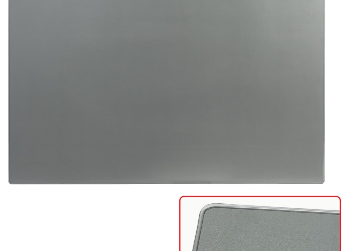 Коврик-подкладка настольный для письма (655х475 мм), прозрачный, серый, ДПС, 2808-506