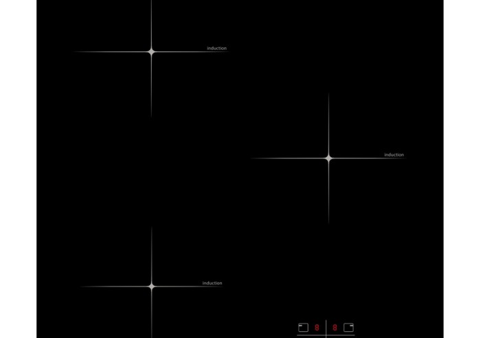 Индукционная варочная панель HEBERMANN HBKI 4530.1 B, цвет черный