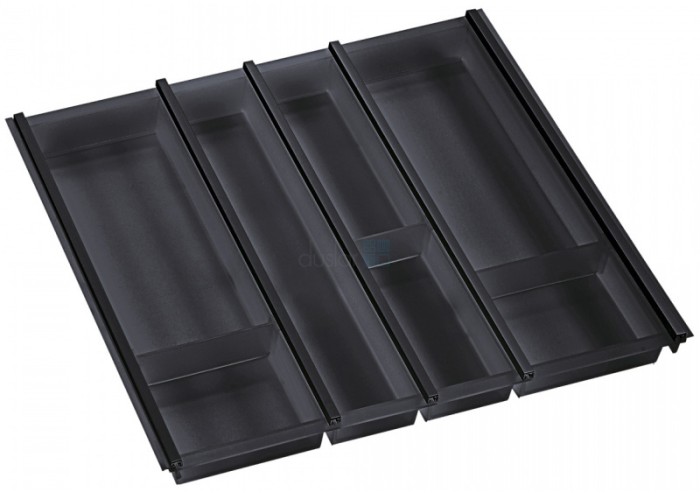 Лоток для столовых приборов Cuisio Pro в ящик Blum Tandembox / Legrabox 500, фасад 600 мм, черный