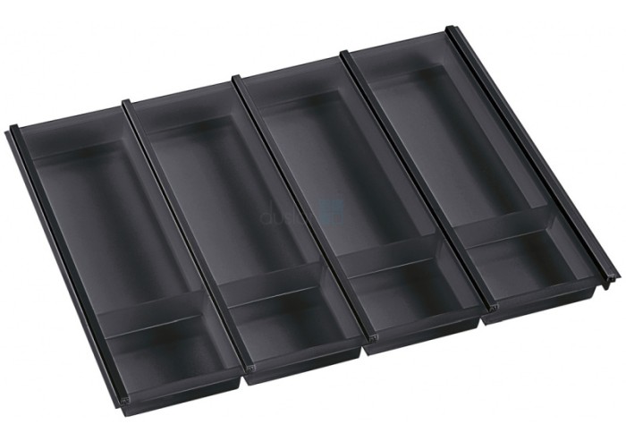 Лоток для столовых приборов Cuisio Pro в ящик Blum Tandembox / Legrabox 500, фасад 700 мм, черный