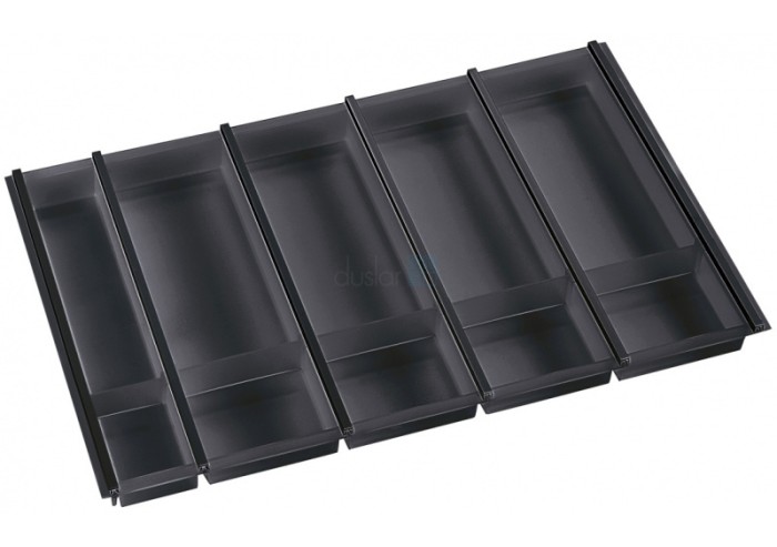 Лоток для столовых приборов Cuisio Pro в ящик Blum Tandembox / Legrabox 500, фасад 800 мм, черный