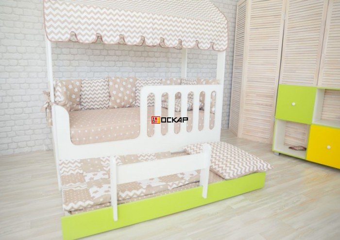 Кровать-домик   с выдвижным спальным местом